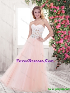 Exquisite Sweetheart Prom Dresses with Appliques and Beading