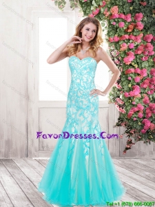 Beaded Cheap Mermaid Sweetheart Prom Dresses with Appliques