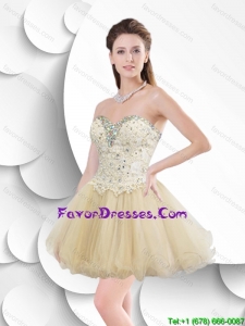 Lovely A Line Prom Dresses with Beading and Appliques