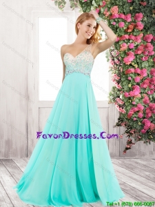 Pretty One Shoulder Beaded Prom Dresses with Criss Cross