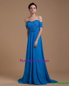 2016 Popular Empire Strapless Prom Dresses with Ruching