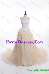 Pretty Affordable A Line Sweetheart Wedding Dresses with Appliques