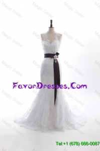 Beautiful Custom Made Mermaid Halter Top Wedding Dresses with Beading