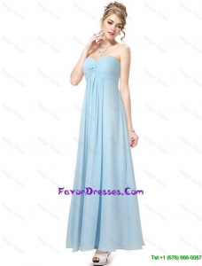 Beautiful Cheap Ankle Length Sweetheart Prom Dresses in Light Blue