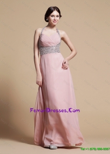 Beautiful 2016 Empire Halter Top Prom Dresses with Beading