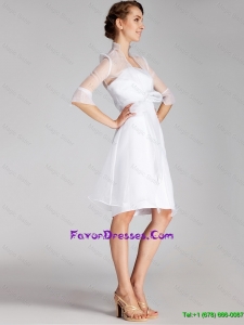 Beautiful 2016 Wonderful Short Ruching White Prom Dresses