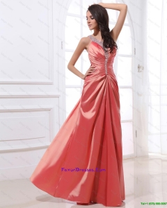 New Style V Neck Beading and Ruching Prom Dresses