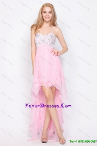 Beautiful Wonderful Empire Sweetheart High Low Prom Dresses with Beading