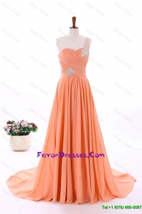 Recommend Empire Asymmetrical Prom Dresses with Beading