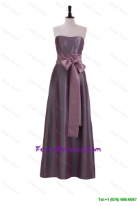 Brand New Sweetheart Belt and Bowknot Prom Dresses in Brown