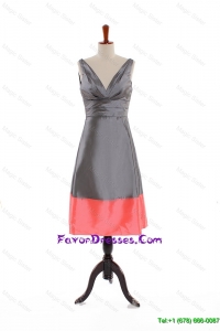 Custom Made V Neck Multi Color Short Prom Dresses for 2016