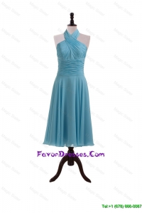 Gorgeous 2016 Summer Baby Blue Prom Dresses with Ruching
