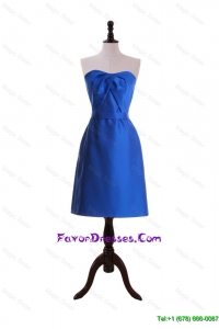 New Style Royal Blue Short Prom Dresses with Belt for 2016