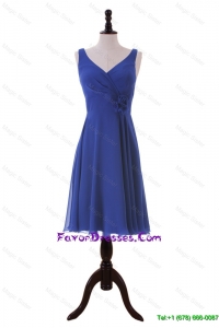 Royal Blue Hand Made Flower Short Prom Dresses for Holiday