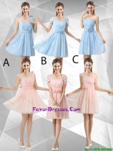 Beautiful Hand Made Flowers Bridesmaid Dresses with Mini Length