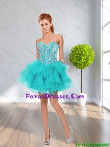 Latest Ball Gown Sweetheart Beaded Prom Dresses in Multi Color
