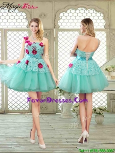 2016 Elegant A Line Appliques and Lace Prom Dresses
