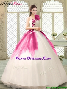 Classical Multi Color Quinceanera Gowns with Appliques and Ruffles