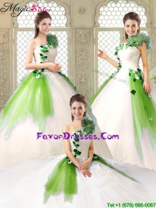 Exquisite One Shoulder Sweet 16 Dresses with Appliques and Ruffles