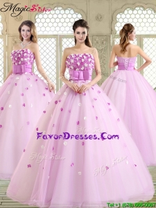 New Arrivals 2016 Straps Quinceanera Dresses with Strapless