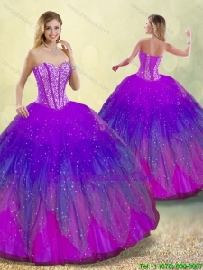 New Style Ball Gown Sweet 16 Dresses in Multi Color for 2016
