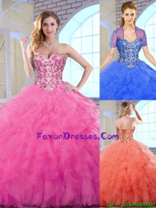 Elegant Ball Gown Sweetheart Exquisite Quinceanera Dresses with Beading
