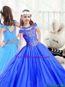 Latest Beading Off the Shoulder Little Girl Pageant Dresses