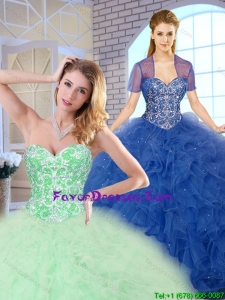 Popular Ball Gown New Style Quinceanera Dresses with Beading and Ruffles
