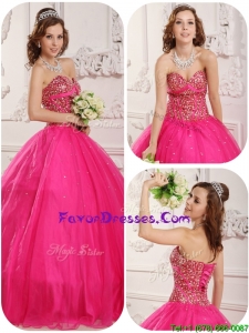 2016 Wonderful A Line Sweetheart Quinceanera Gowns with Beading