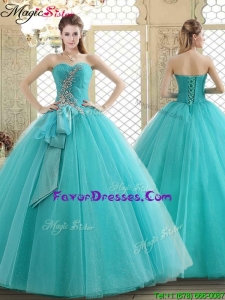 2016 Sweetheart Quinceanera Dresses with Beading and Paillette
