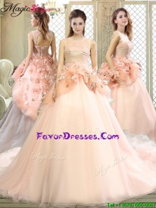 Discount Quinceanera Dresses with Hand Made Flowers
