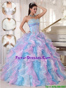 2016 Designer Ball Gown Sweetheart Floor Length Quinceanera Dresses