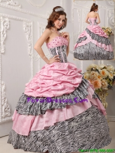 Best Ball Gown Strapless Quinceanera Gowns in Multi Color