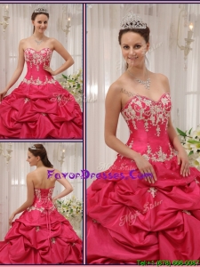Formal Sweetheart Appliques and Pick Ups Quinceanera Dresses