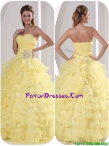 New Style Ball Gown Quinceaners Dresses with Appliques