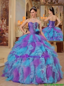Popular Multi Color Ball Gown Sweetheart Quinceanera Dresses