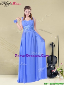 2016 Hot Sale Straps Ruching Bridesmaid Dresses for Fall