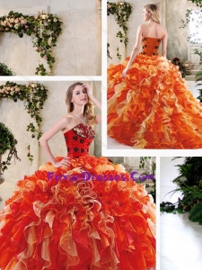 Popular Multi Color Quinceanera Gowns with Beading and Ruffles