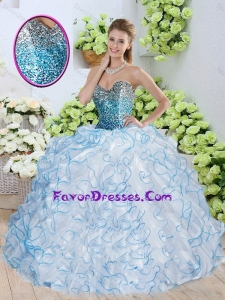 Popular Sweetheart Quinceanera Dresses with Sequins and Ruffles