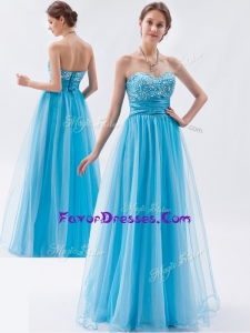 2016 Latest Empire Sweetheart Beading Prom Dresses for Pageant
