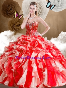 2016 New Style Sweetheart Multi Color Quinceanera Dresses with Ruffles