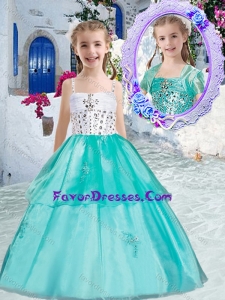 Lovely Ball Gown Little Girl Pageant Dresses with Appliques and Beading