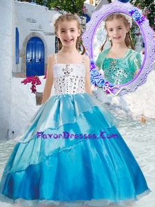 Lovely Ball Gown Little Girl Pageant Dresses with Beading and Ruffles