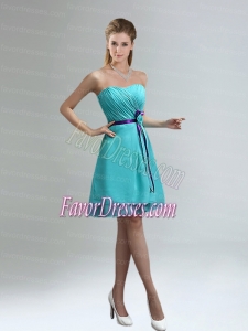 Classical Blue And Purple Sweetheart Dama Dresses with Ruches $65.99