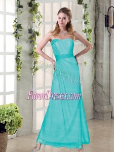 2015 Sweetheart Floor Length Exquisite Dress Of Bridemaid With Sashes