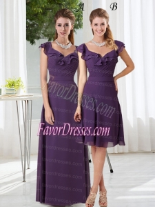 Empire 2015 Backless Ruching Bridesmaid Dress for 2015