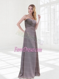 2015 Classical Sweetheart Dama Dress with Ruching