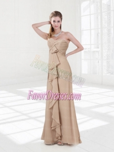 Empire Ruching 2015 Dama Dresses with Sweetheart
