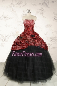2015 Exclusive Ball Gown Multi-color Leopard Quinceanera Dress