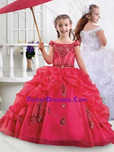Lovely Off the Shoulder Mini Quinceanera Dress with Appliques and Bubbles